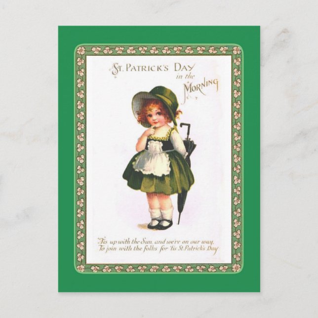 Carte postale vintage St Patrick's Day (Devant)