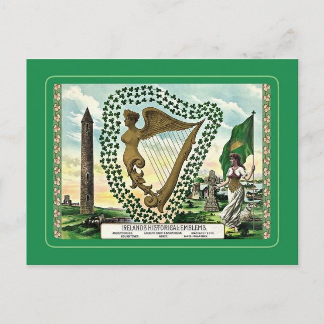 Carte postale vintage St Patrick's Day (Devant)