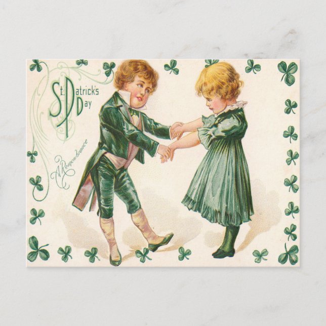 Carte postale vintage St. Patrick's Day (Devant)