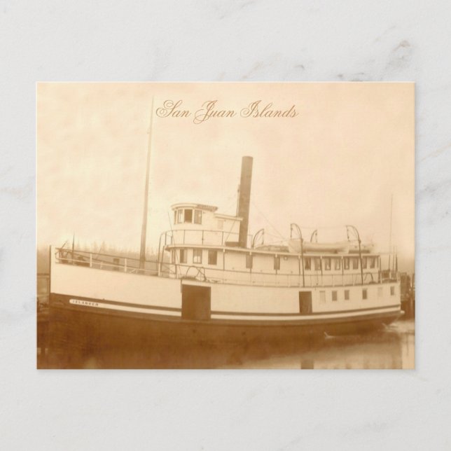Carte Postale Vintage Steamboat Islander (Devant)