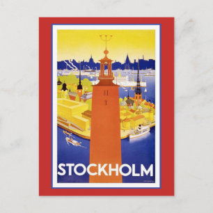 Carte Postale Vintage Stockholm