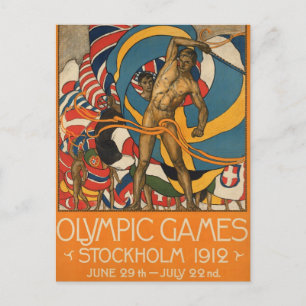 Carte Postale Vintage Stockholm Suède -