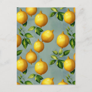 Carte Postale Vintage Style Lemons Motif Fond d'écran