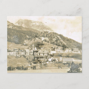 Carte Postale Vintage, Suisse, St Moritz, 1906