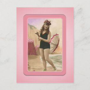 Carte postale vintage Sun Bather Beach Babes