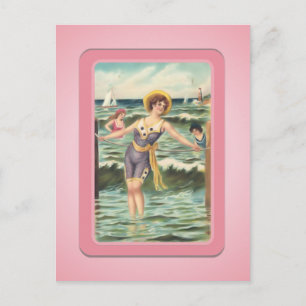 Carte postale vintage Sun Bather Beach Babes