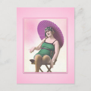Carte postale vintage Sun Bather Beach Baby