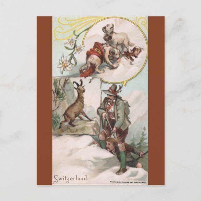Carte Postale Vintage Switzerland (Devant)