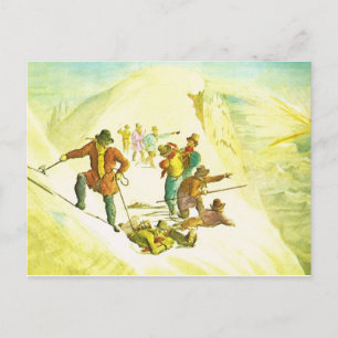 Carte Postale Vintage Switzerland, mountain climbing