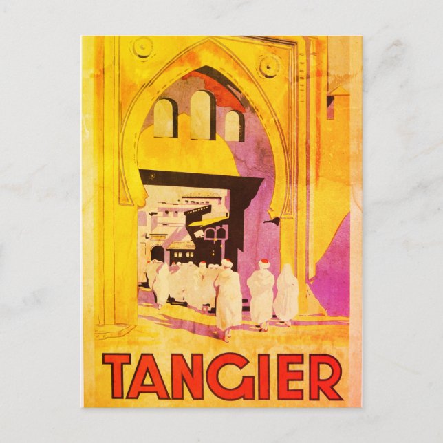 Carte Postale Vintage Tanger Travel (Devant)