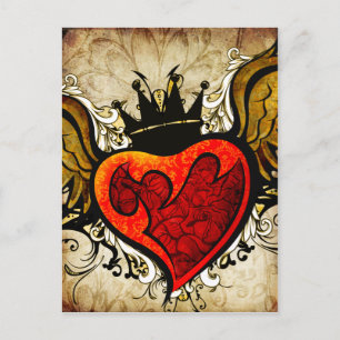 Carte postale vintage Tattoo Heart Urban