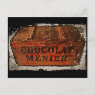 Carte Postale Vintage taux de chocolat Menier