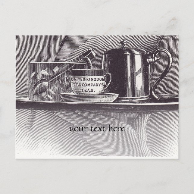 Carte Postale Vintage Tea Tray (Devant)