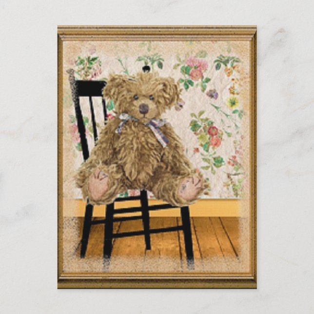 Carte Postale Vintage Teddy (Devant)