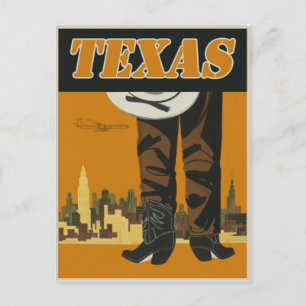 Carte postale vintage Texas Travel
