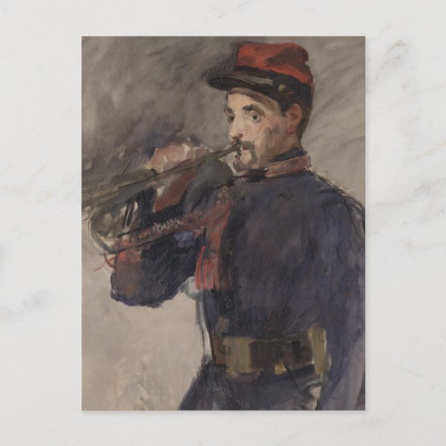 Carte Postale Vintage The Bugler by Edouard Manet (Devant)