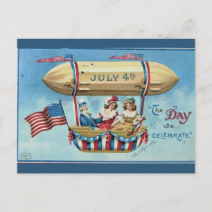 Carte Postale Vintage The Day We Celebrate July 4