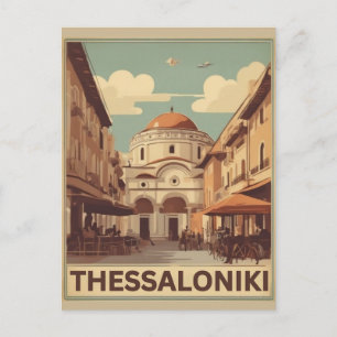 Carte Postale Vintage Thessalonique ville Grèce vocation souveni