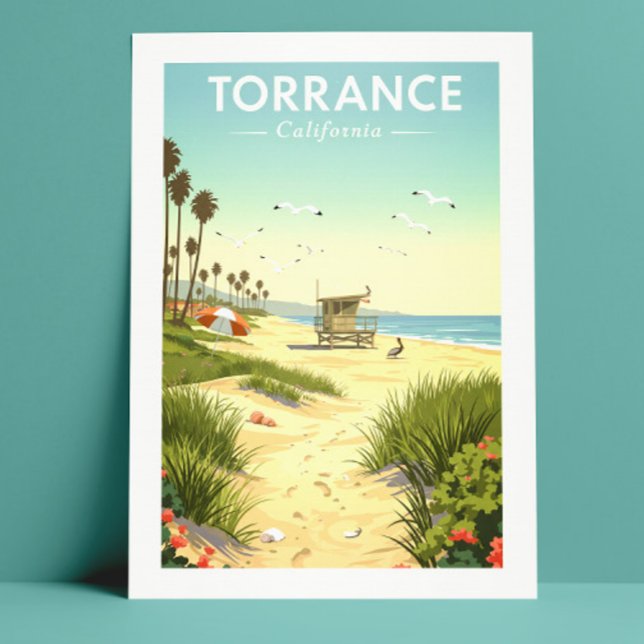 Carte Postale Vintage Torrance Californie (Créateur téléchargé)