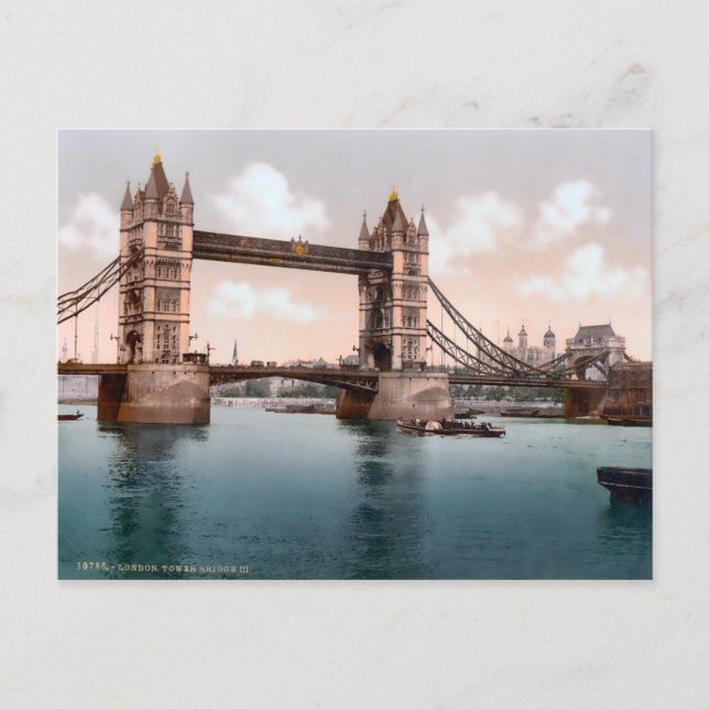Carte Postale Vintage Tower Bridge Londres Angleterre (Devant)