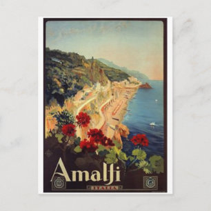 Carte Postale Vintage travel Italie, Amalfi -