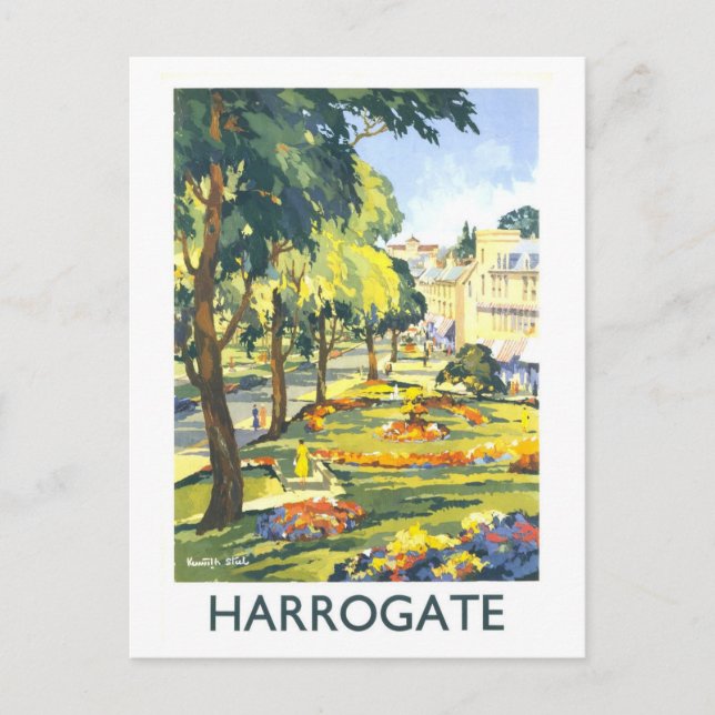 Carte Postale Vintage Travel Poster for Harrogate (Devant)