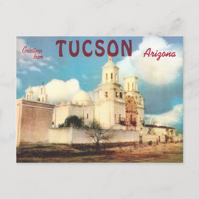 Carte Postale Vintage Tucson (Devant)