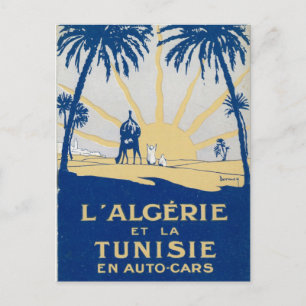 Carte postale vintage Tunisie Travel