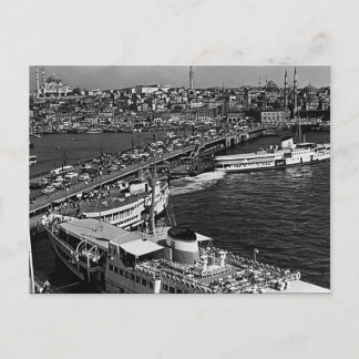 Carte Postale Vintage Turquie Istanbul Port de Galata