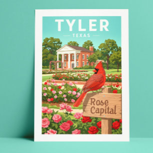 Carte Postale Vintage Tyler Texas