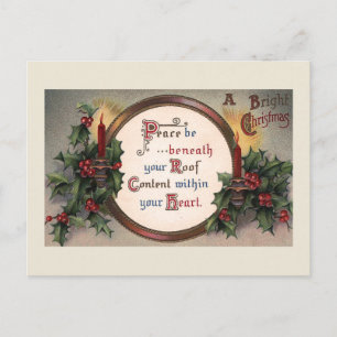 Carte postale Vintage "Un Noël brillant"