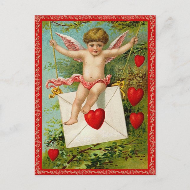 Carte postale vintage Valentine (Devant)