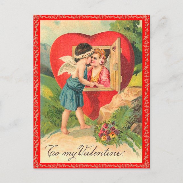 Carte postale vintage Valentine (Devant)