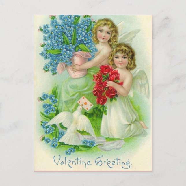 Carte postale vintage Valentine (Devant)