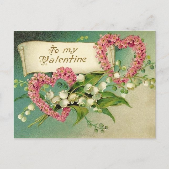 Carte postale vintage Valentine (Devant)