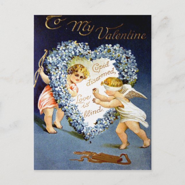 Carte postale vintage Valentine (Devant)