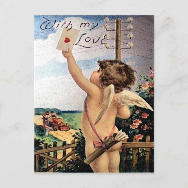 Carte postale vintage Valentine (Devant)