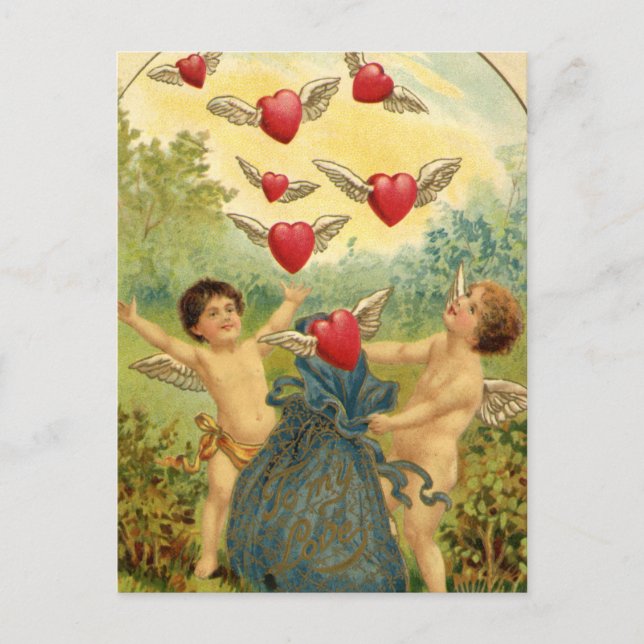 Carte postale vintage Valentine (Devant)