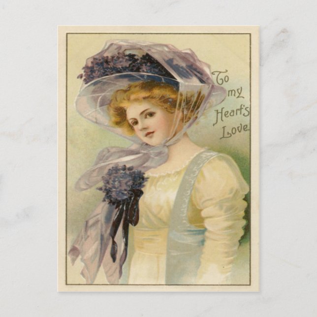 Carte postale vintage Valentine (Devant)