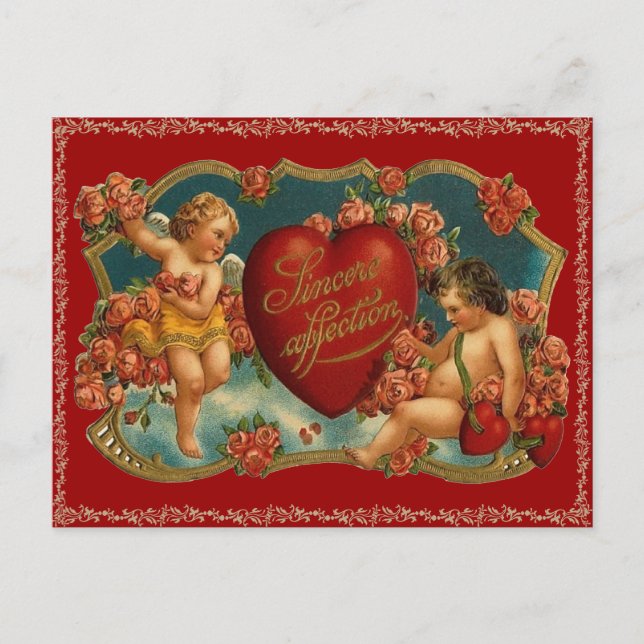 Carte postale vintage Valentine (Devant)