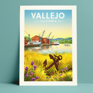 Carte Postale Vintage Vallejo Californie