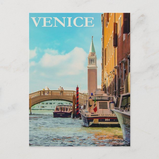 Carte Postale Vintage Venice (Devant)