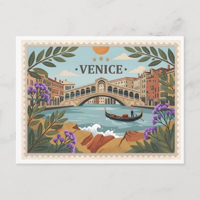 Carte postale vintage Venise Italie (Devant)
