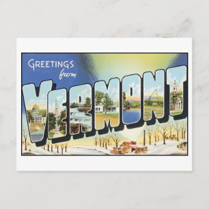 Carte postale vintage Vermont