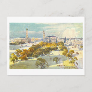 Carte Postale Vintage Victoria Square, Adélaïde, Australie