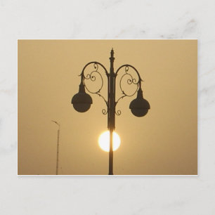 Carte Postale Vintage Victorian Sunset street light.png