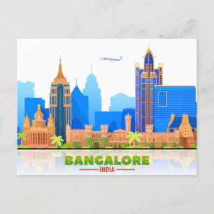 Carte Postale Vintage Vidhana Soudha Bengaluru Karnataka Inde