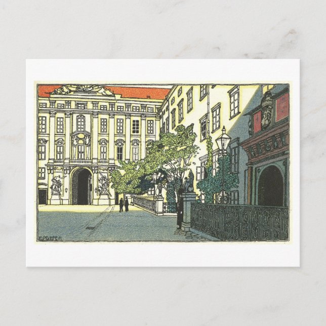 Carte postale vintage Vienna Hofburg Palace (Devant)