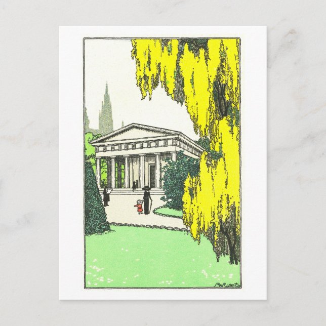 Carte postale vintage Vienna Theseus Temple (Devant)