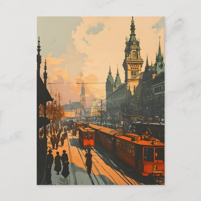 Carte postale vintage Vienne hiver (Devant)